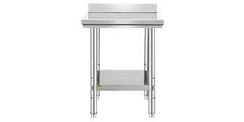 SucceBuy Stainless Steel Kitchen Work Bench Commercial Catering Table Worktable w/Undershelf 330LBS 286LBS for Restaurant