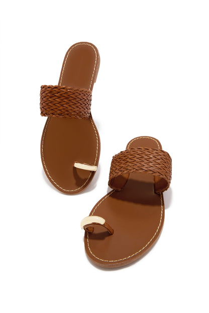 Julissa Slip On Sandals - Tan