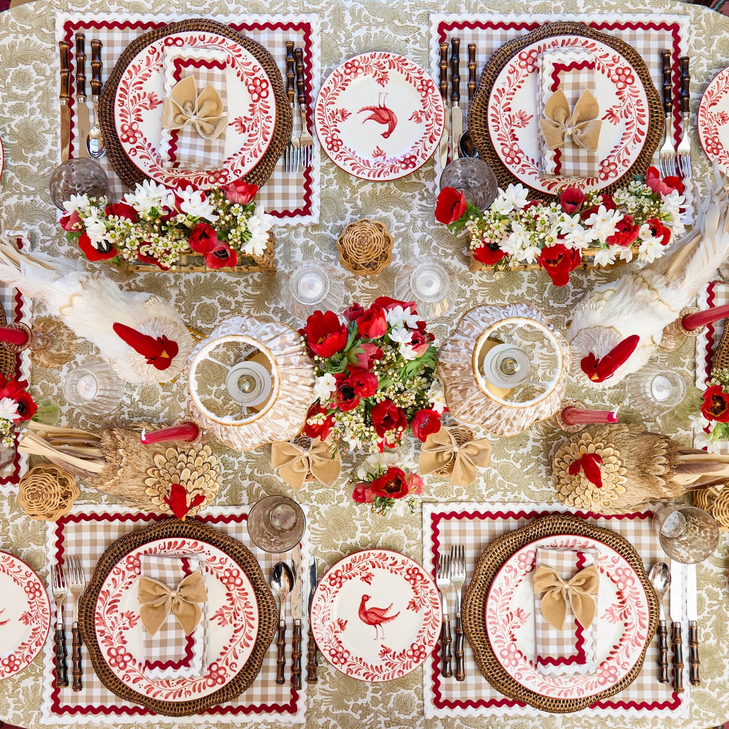 Putty Pheasant Tablecloth