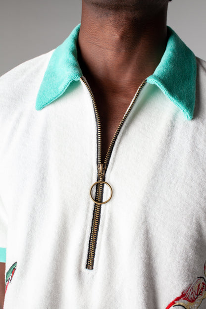 'Flamingo Tartare' Cabana (White)