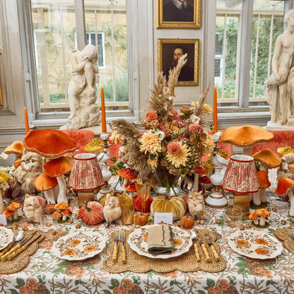 Autumn Flowers Starter Plates (Set of 4)