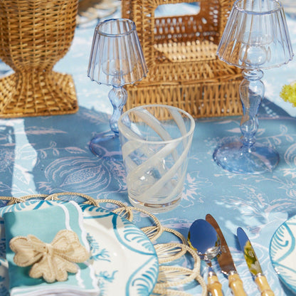 White Swirl Outdoor Glasses (Set of 6)