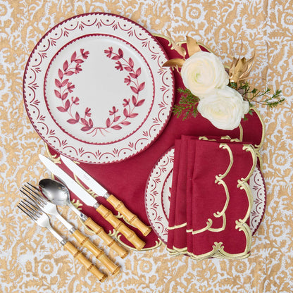 Burgundy Josephine Dinner Plates (Set of 4)
