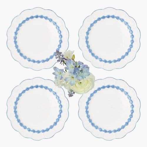 Blue Laurel Dinner Plates (Set of 4)