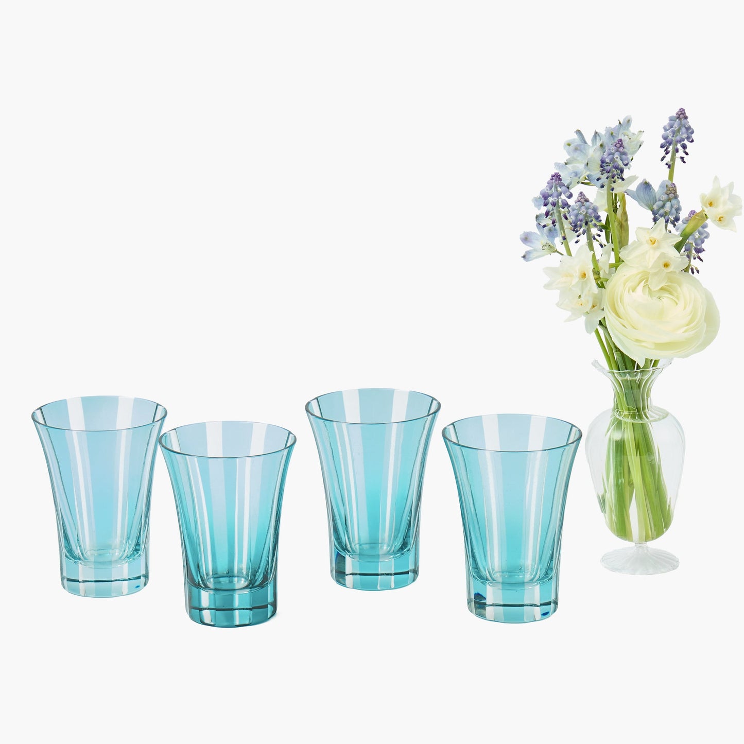 Blue Positano Glasses (Set of 4)