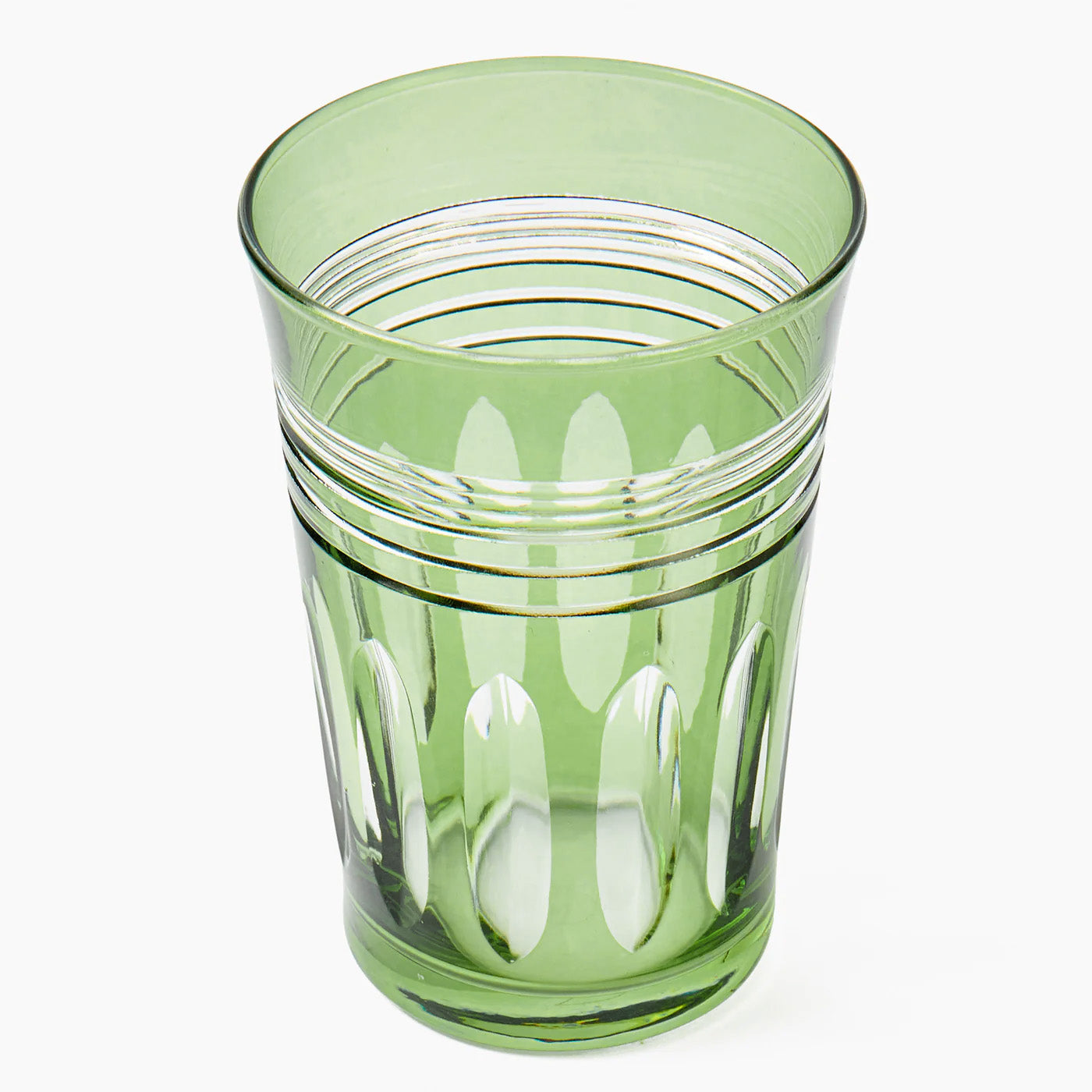 Green Sylvie Engraved Water Glass (Set of 4)