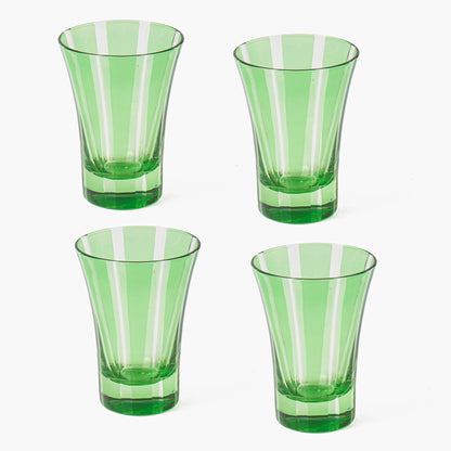 Green Positano Glasses (Set of 4)
