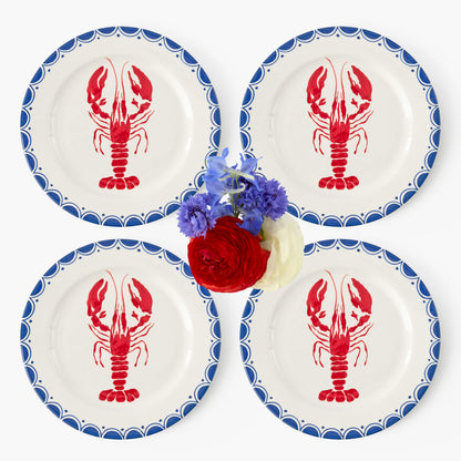 Lobster Dinner Plates (Set of 4)