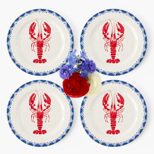 Lobster Dinner Plates (Set of 4)