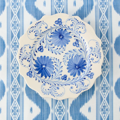 Blue Flowers Dinner & Starter Plates (Set of 8)