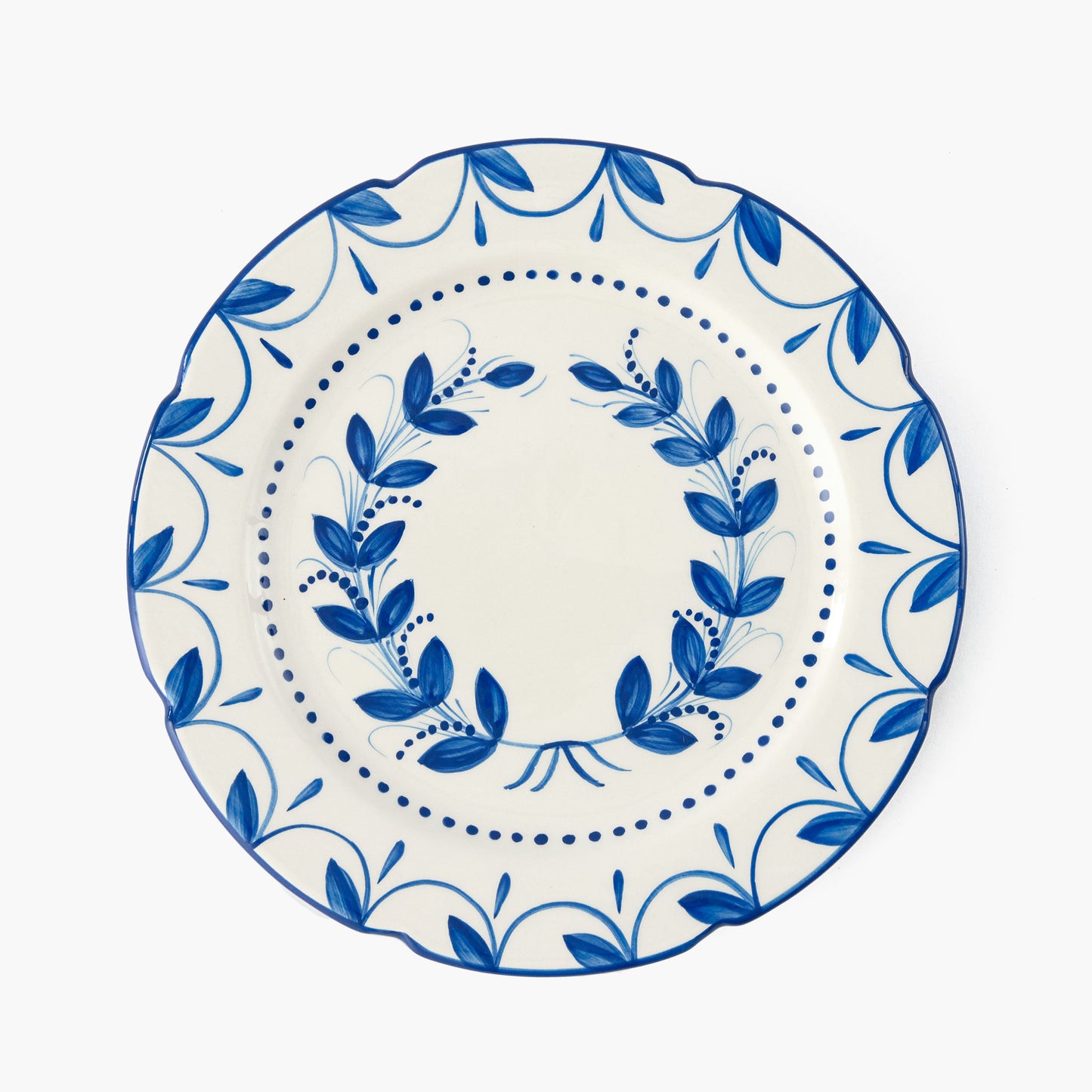Elizabeth Blue Garland Dinner Plates (Set of 4)