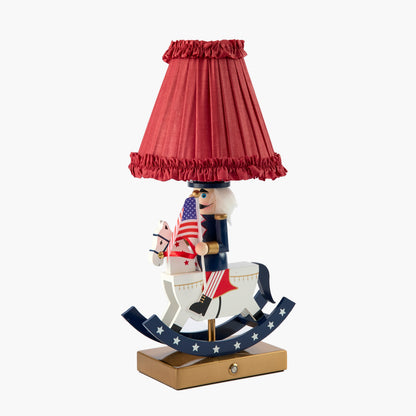 Red Frilled Silk Lampshade (18cm)