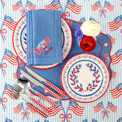 Blue & Red Josephine Starter Plate