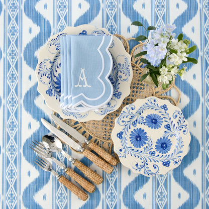 Blue Flowers Starter Plate