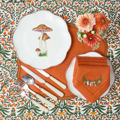 Scalloped Mushroom Dinner Plate