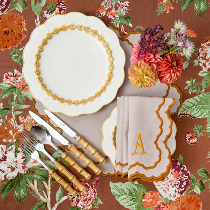 Putty Laurel Starter Plate