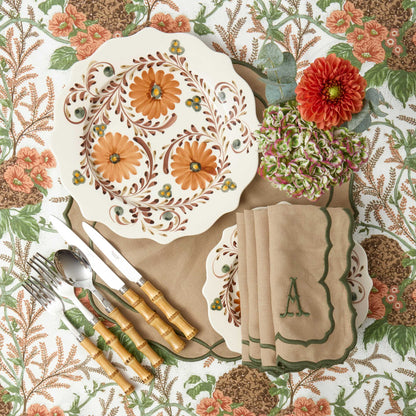 Autumn Flowers Dinner Plates (Set of 4)