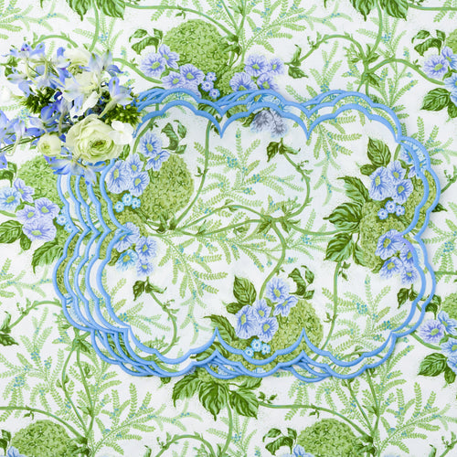 Green & Blue Lady Isabella's Garden Placemats (Set of 4)