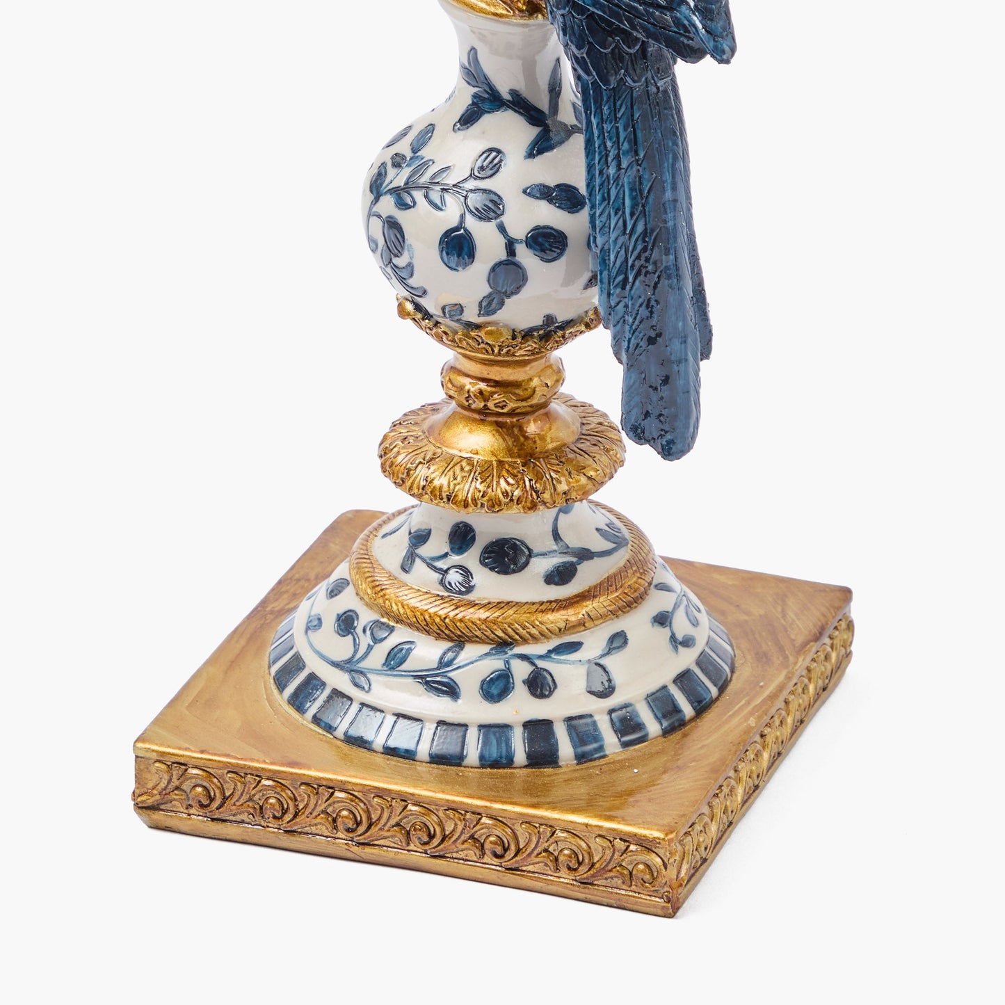 Blue Parrot Candelabra