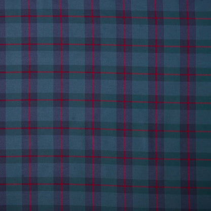 Navy & Red Tartan Tablecloth