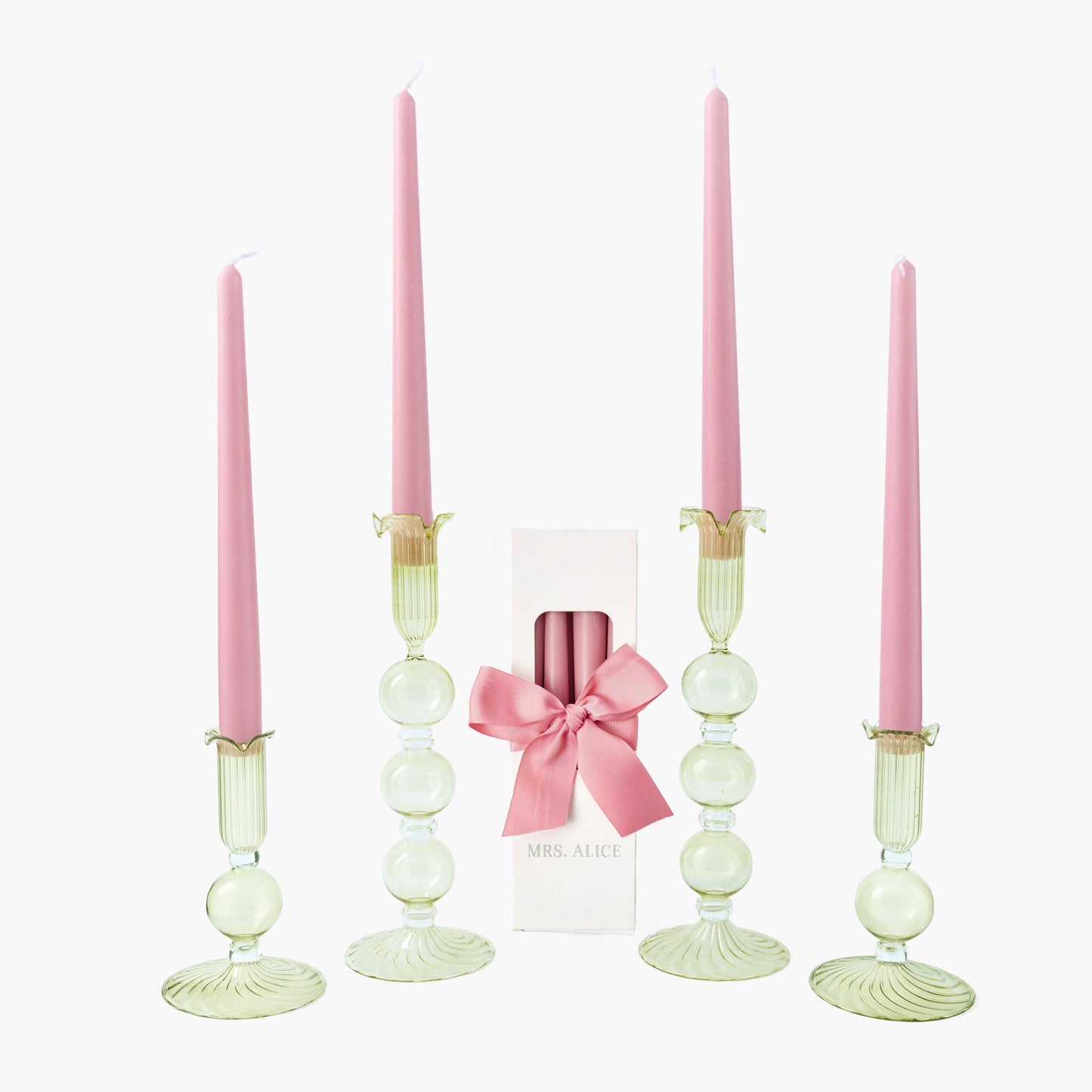Green Eden Candle Set (Pink)