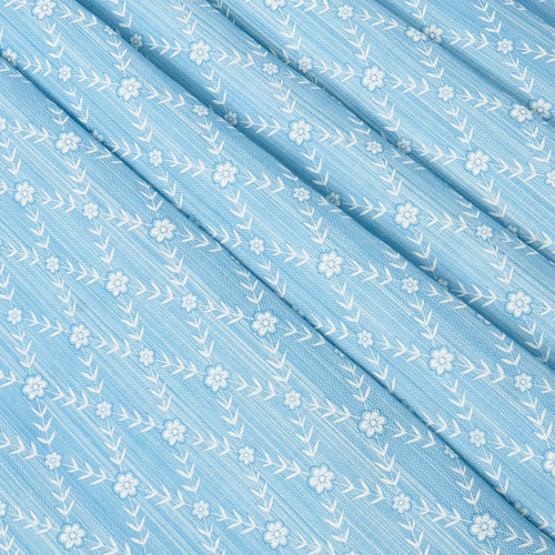 Blue Theodora Trellis Fabric