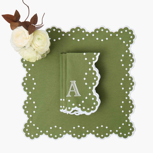 Green Esmerelda Napkins (Set of 4)