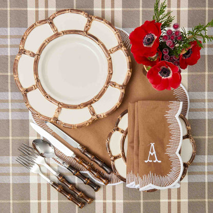 Caramel Alathea Linen Napkins (Set of 4)