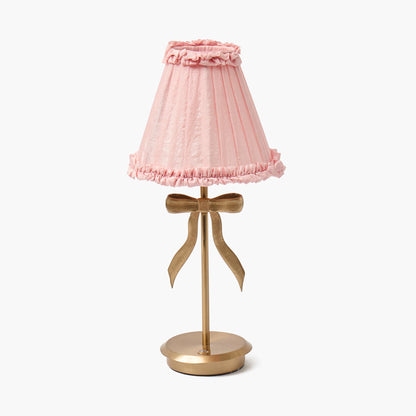 Pale Pink Frilled Silk Lampshade (18cm)